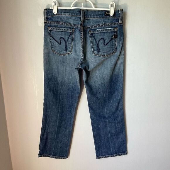 Citizens of Humanity Kelly 063 Low Waist Cropped Jeans, Size 25 - Picture 4 of 10